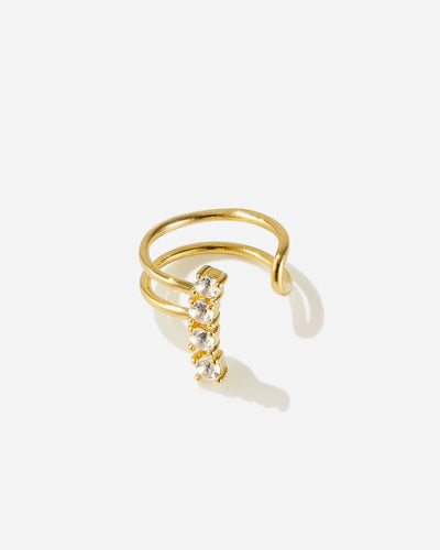 Ruby Topaz Earcuff