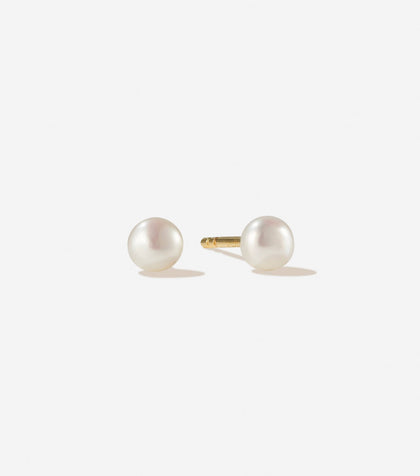 Bruna The Label Earrings 14k Massivgold / Perlen Tahiti 14k Gold Studs