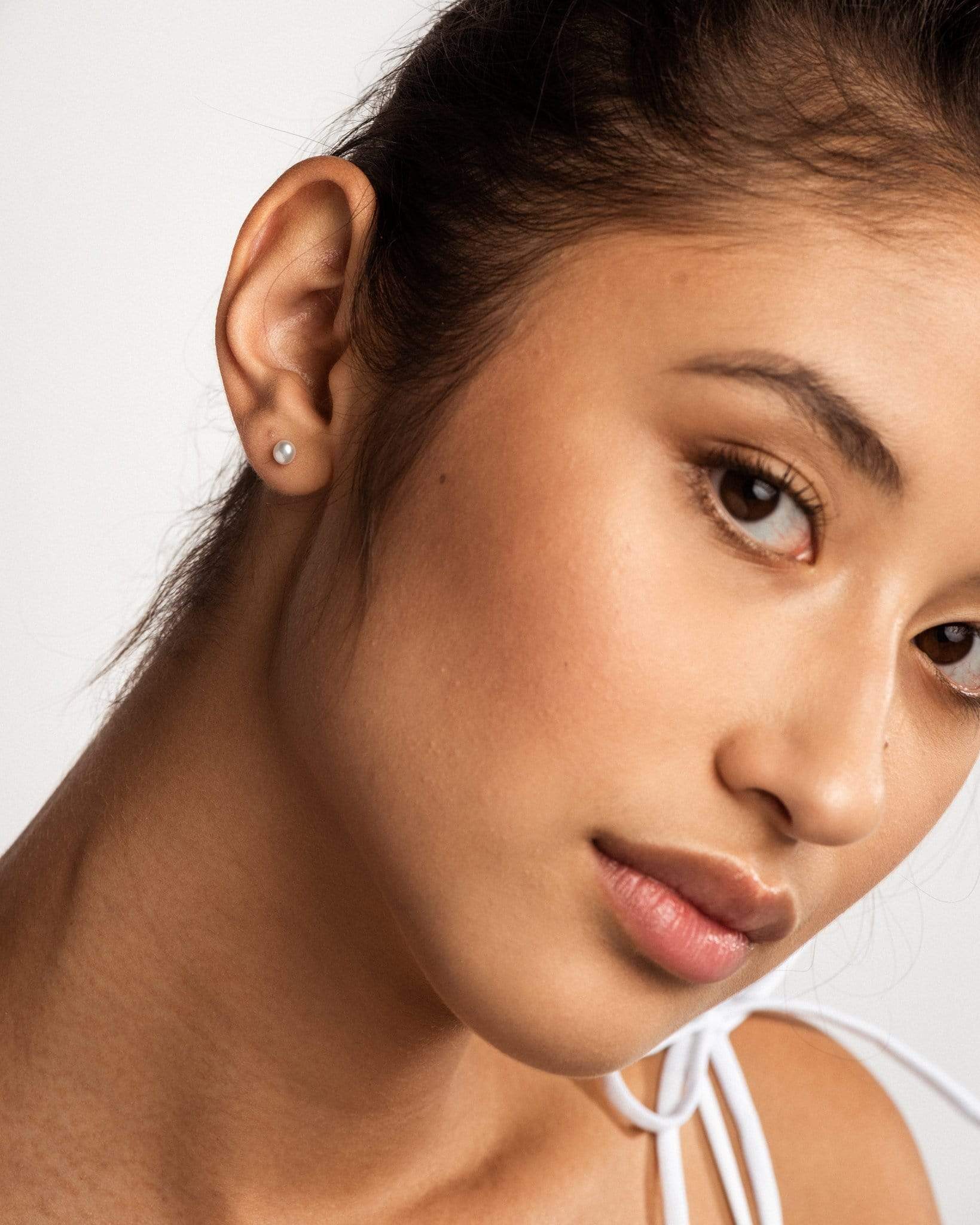 Bruna The Label Earrings 14k Massivgold / Perlen Tahiti 14k Gold Studs