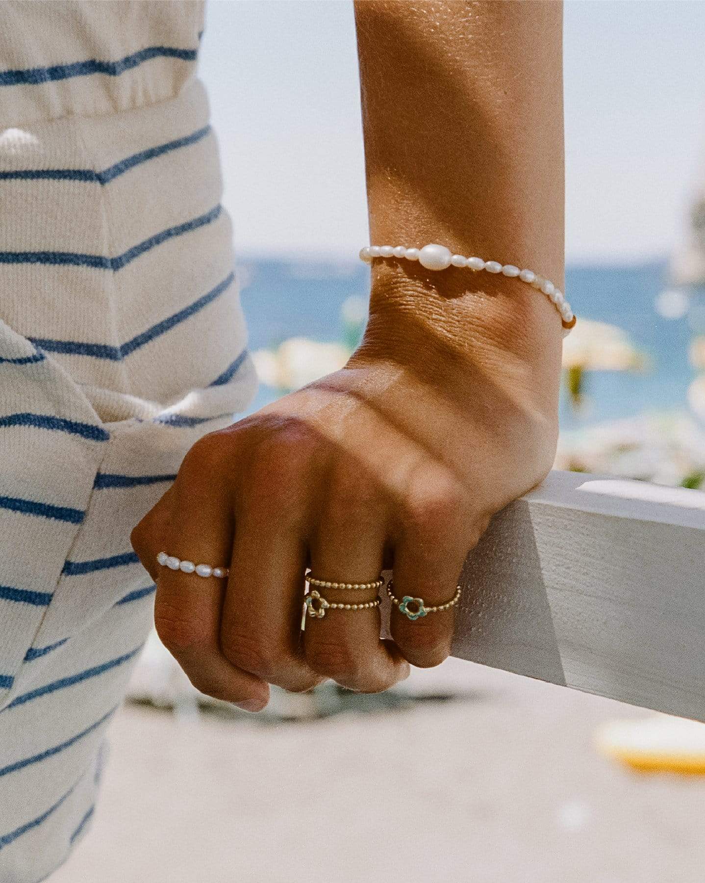 BRUNA The Label Bracelet 18k Gold Vermeil / Perlen Terra Bracelet