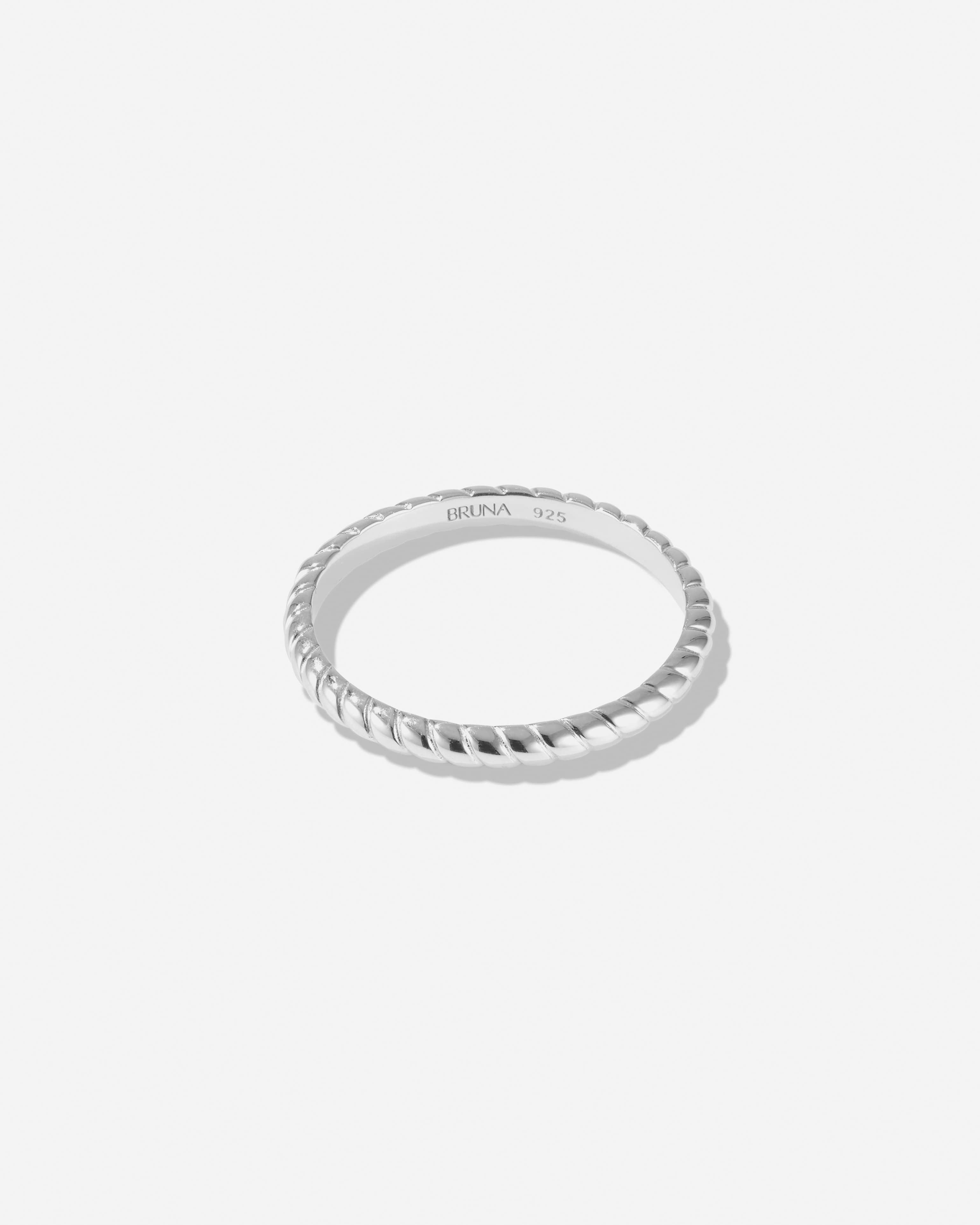 BRUNA The Label Ring 925 Sterling Silber / 52 / No Gems Tuscany Ring